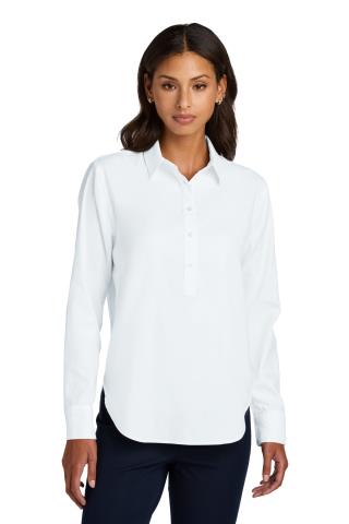 Ladies Long Sleeve Modern Oxford Shirt