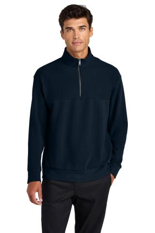 MM3040 - Linear Texture Quarter Zip