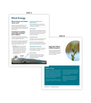 PA1P-S008 - Wind Energy Fact Sheet (Pack of 50)