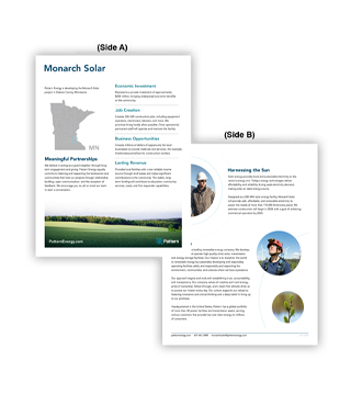 PA1P-S012 - Monarch Solar | Fact Sheet (Pack of 50)