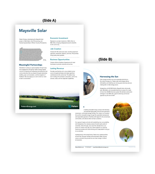 PA1P-S085 - Maysville Solar | Fact Sheet (Pack of 50)
