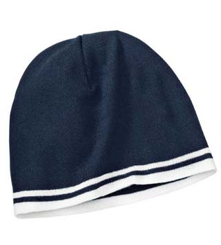 PE1-CP93 - Pattern Fine Knit Skull Cap with Stripes